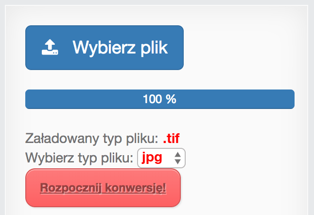 Konwertuj TIF na JPG online